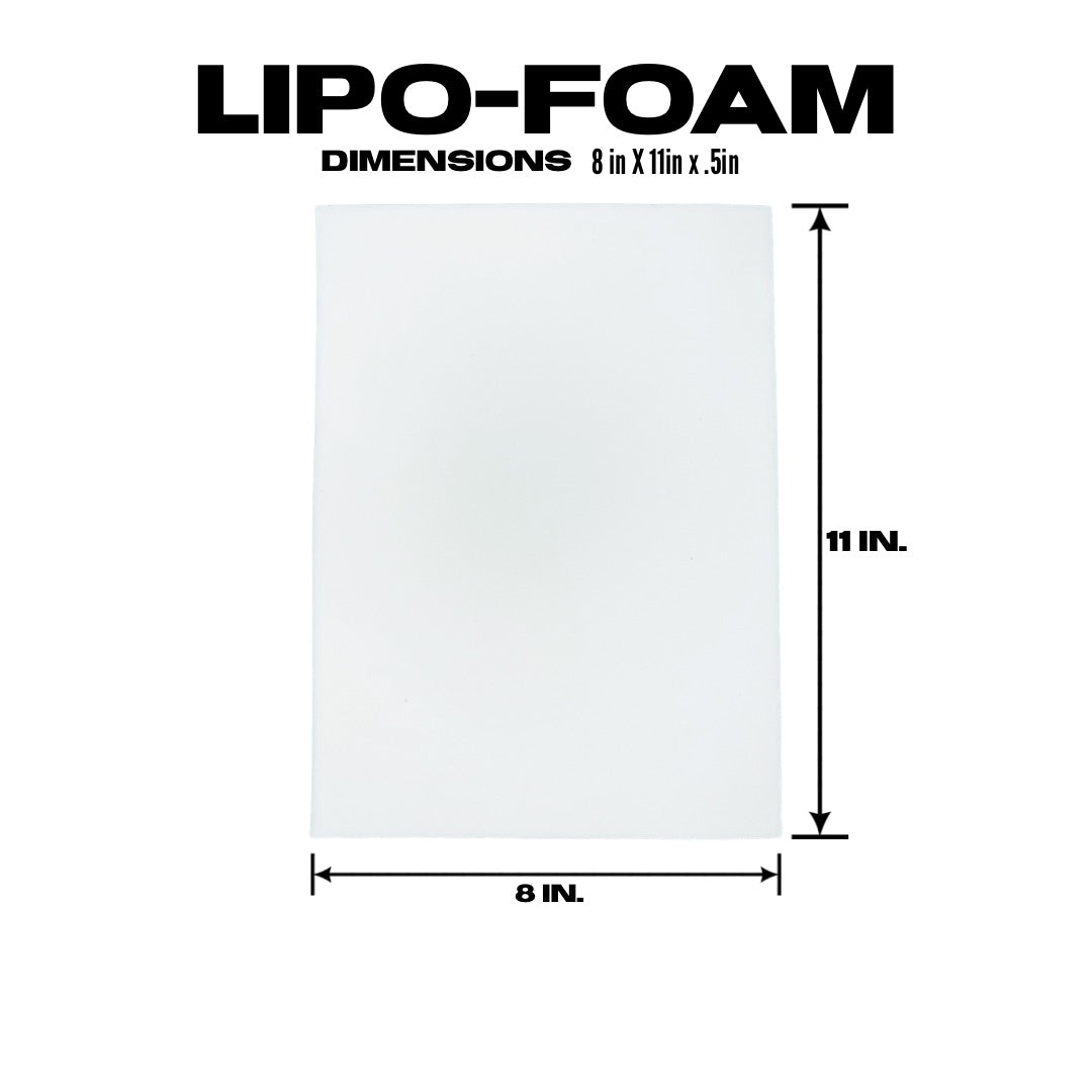 Lipo Foam Lipo Foam Pads Flattening Abdominal Foam Board Compression  Garment After Liposuction Foam Boards for Lipo Recovery Supplies 8 x 11  Inches White (4)